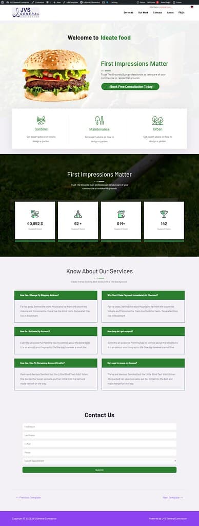 JVSGC — Concrete & Construction Company Website