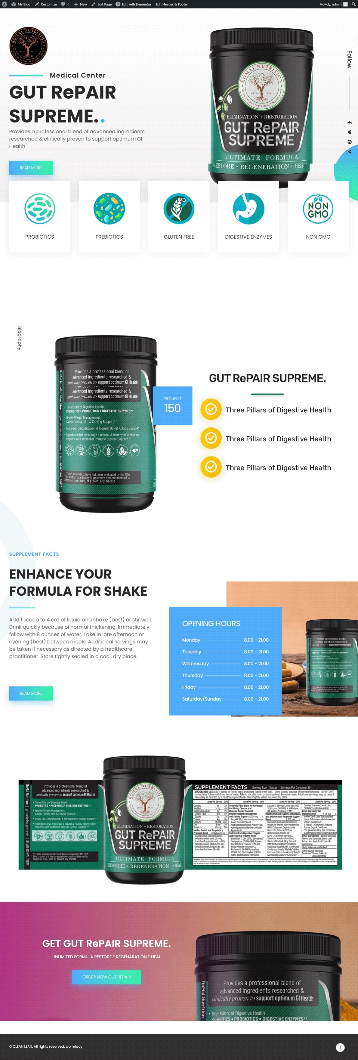 Conversion Landing Page — full-page website screenshot designed by Wp Hridoy Khan
