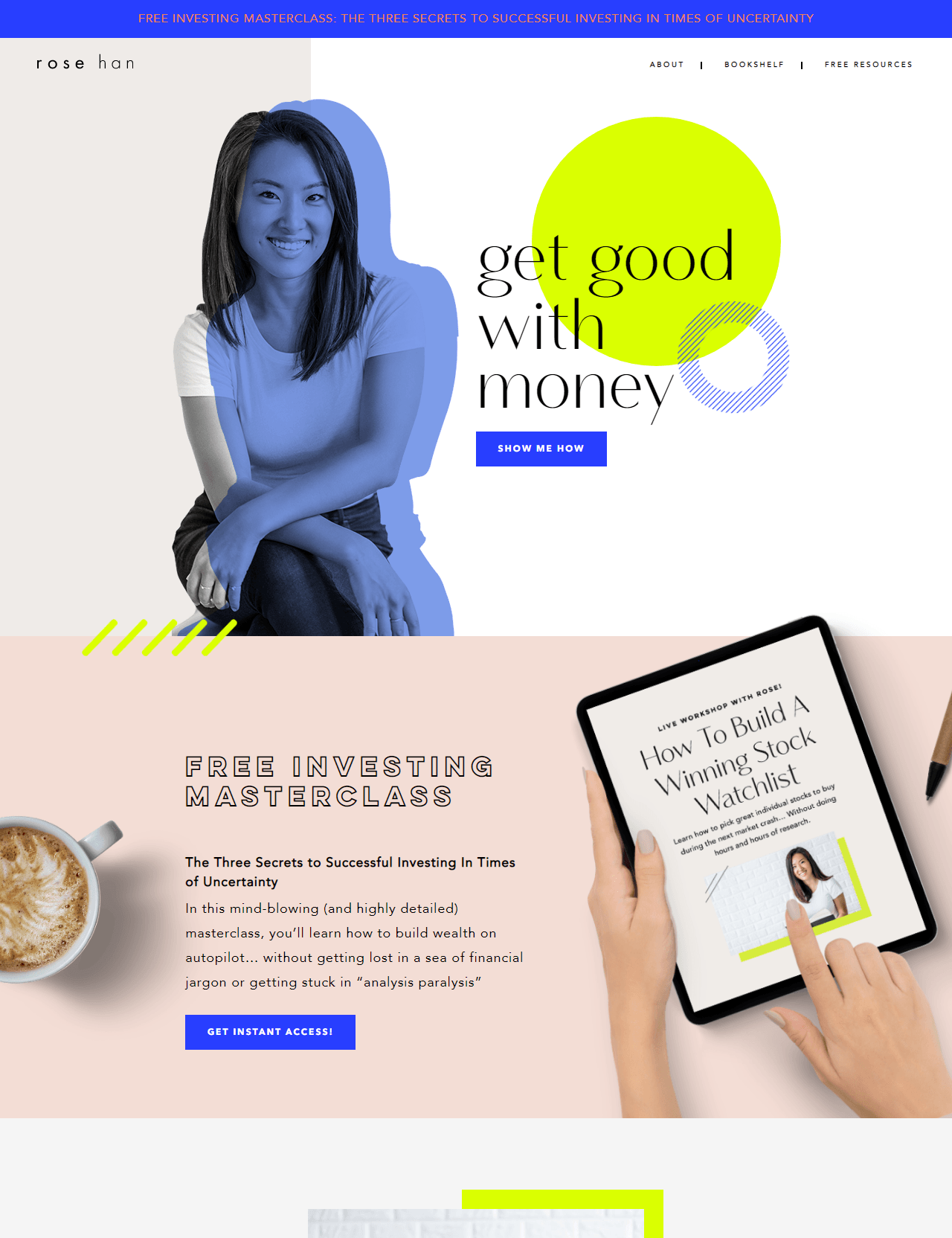 Rose Shafa Portfolio Website — full-page website screenshot designed by Wp Hridoy Khan